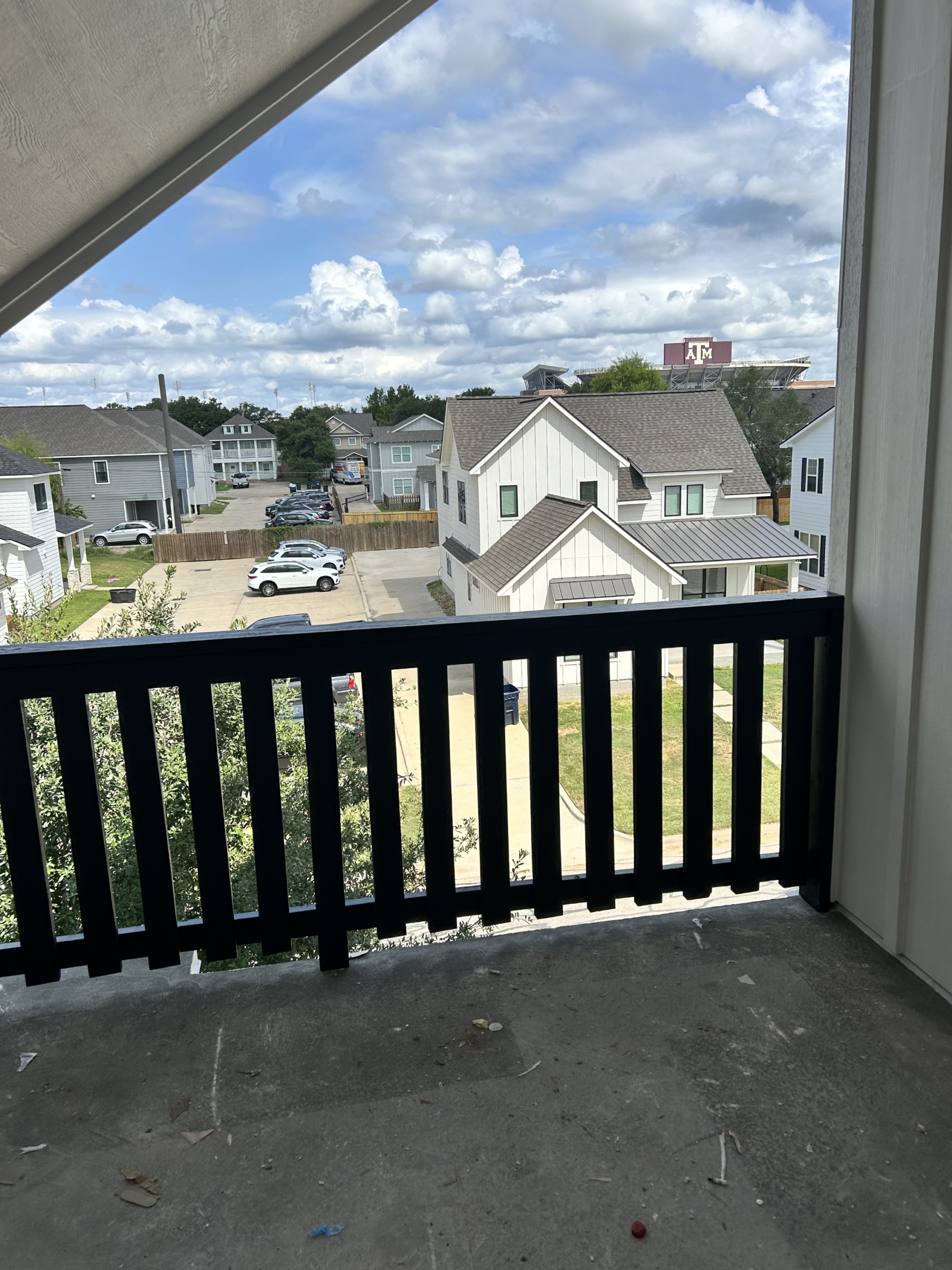 View of Kyle Field from 3rd floor balcony